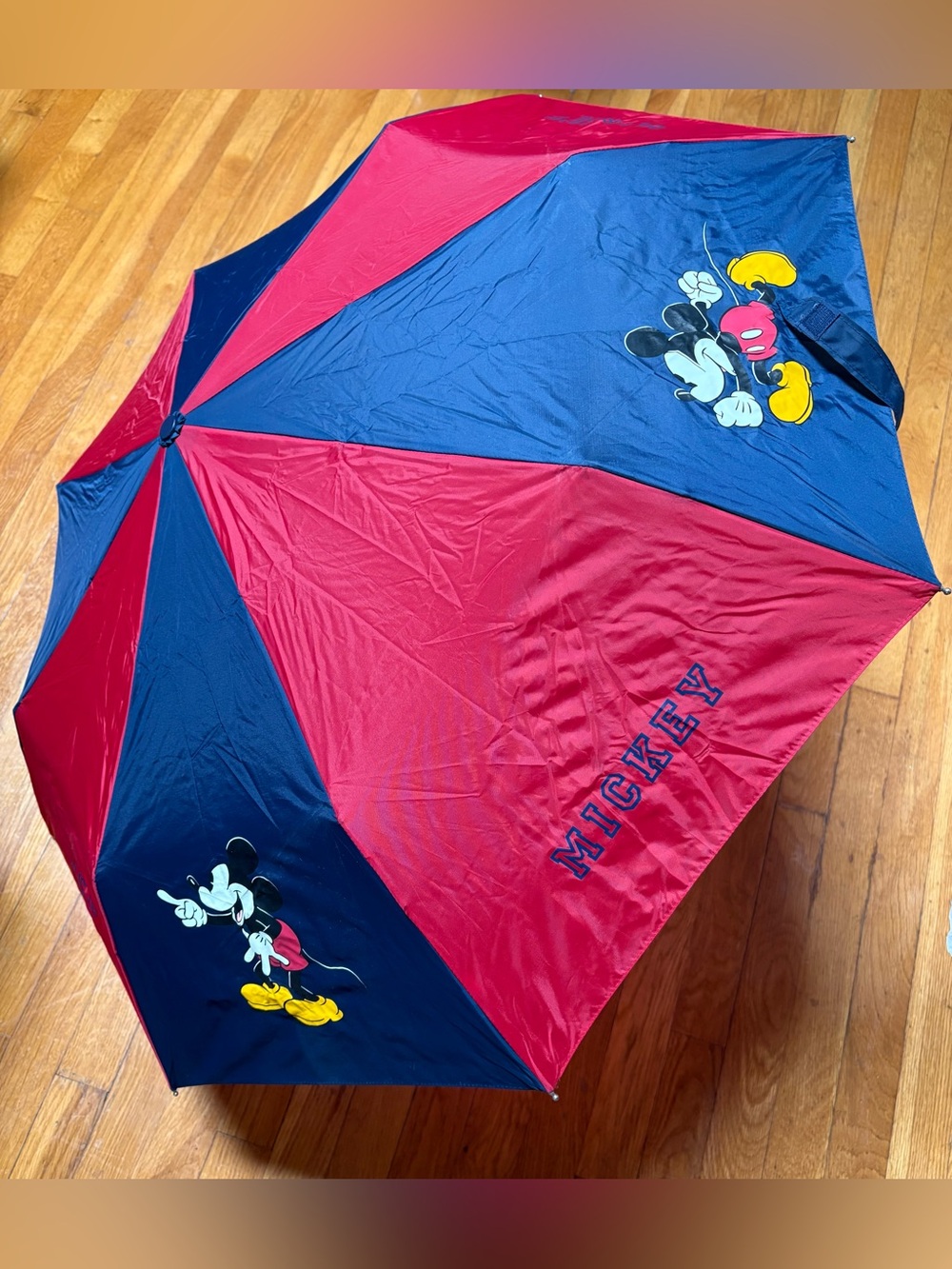 Disney Red & Navy Mickey Mouse Foldable/Travel Umbrella